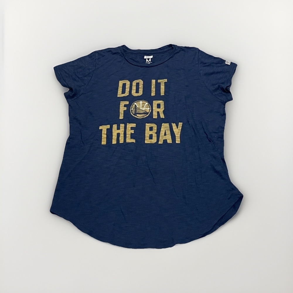 NBA Women's Golden State Warriors Graphic The Bay  T-Shirt Blue Size M Medium